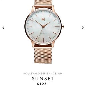 MVMT Rose Gold Sunset Watch